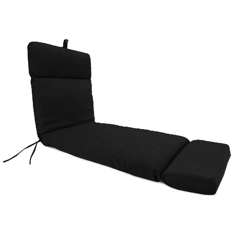 76" x 22" Outdoor Chaise Lounge Cushion with Ties - 75.5'' L x 22'' W x 4.75'' H