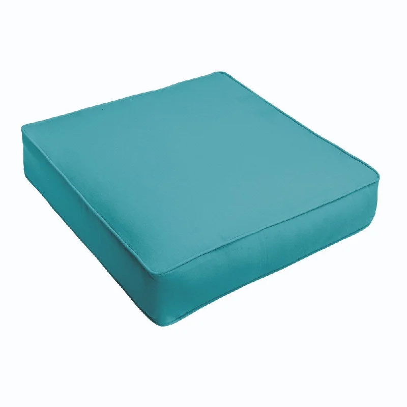 Dawson Aqua Blue Indoor/ Outdoor Dri-Fast? Corded Cushion