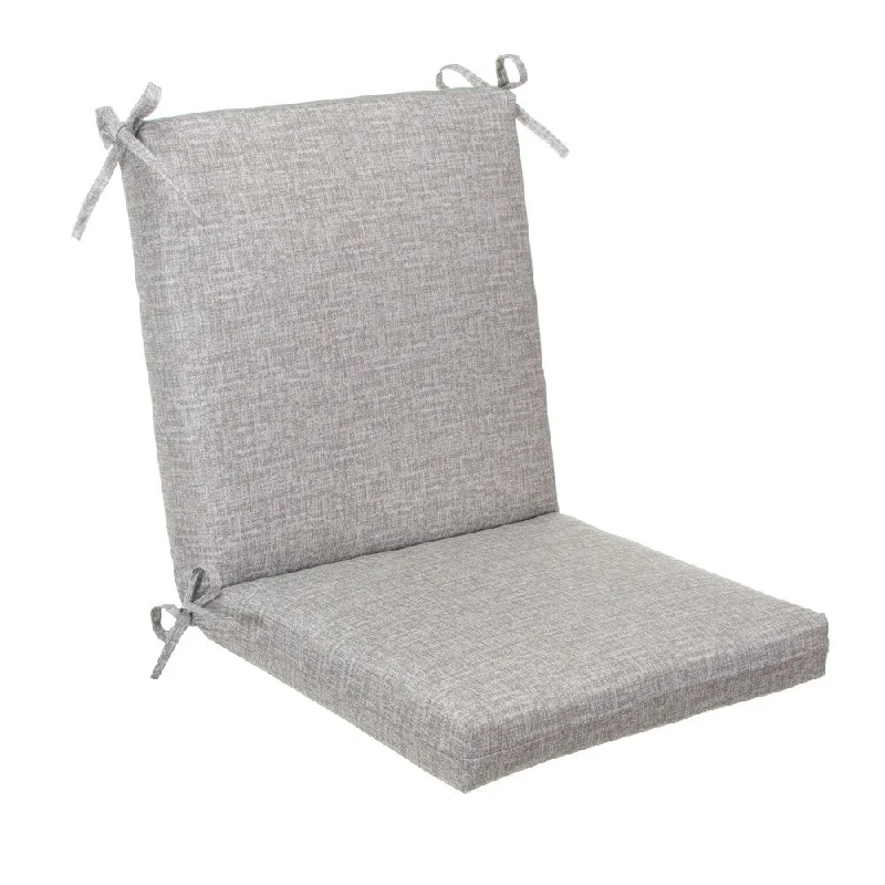 Glasgow Storm Grey Square Chair Cushion by Havenside Home - 36.5X18