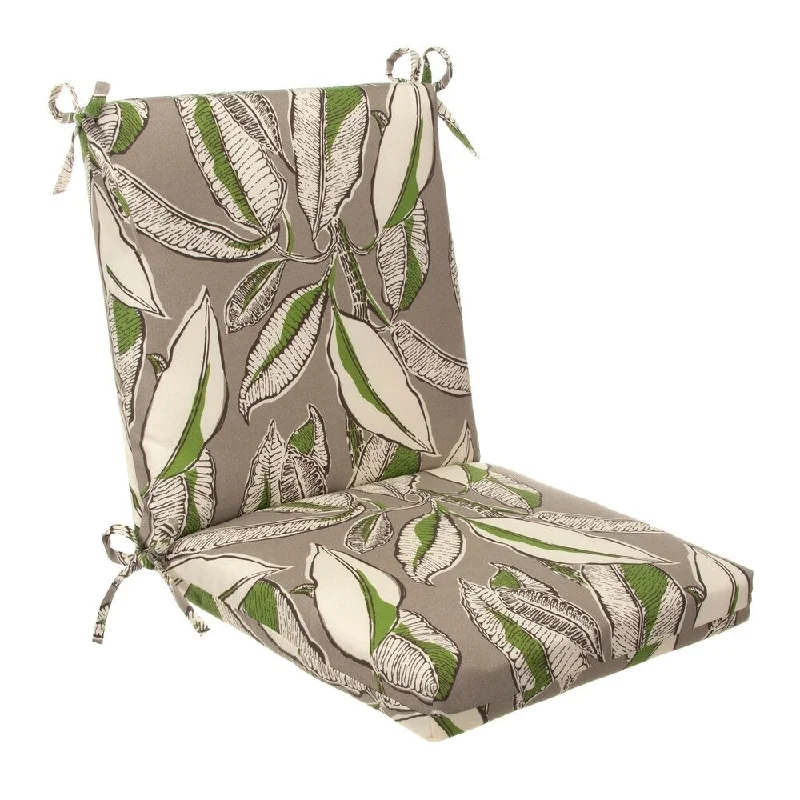 Glasgow Tropical Leaves Square Chair Cushion by Havenside Home