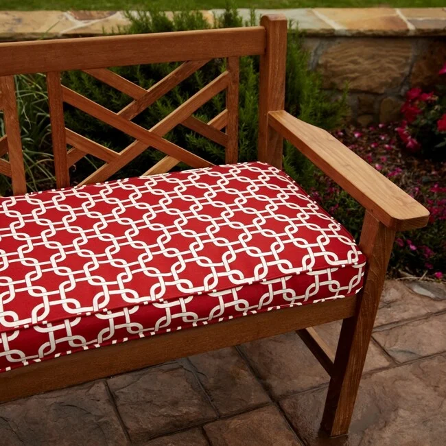 Penelope Red 60-inch Outdoor Bench Cushion