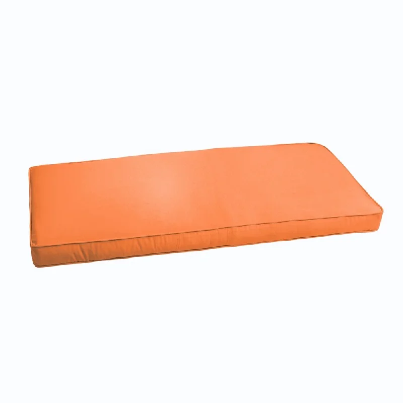 Sloane Bright Orange 48-inch Indoor/ Outdoor Corded Bench Cushion