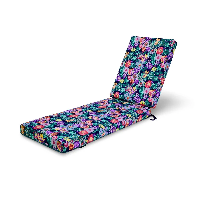 Vera Bradley by Classic Accessories Water-Resistant Patio Chaise Lounge Cushion