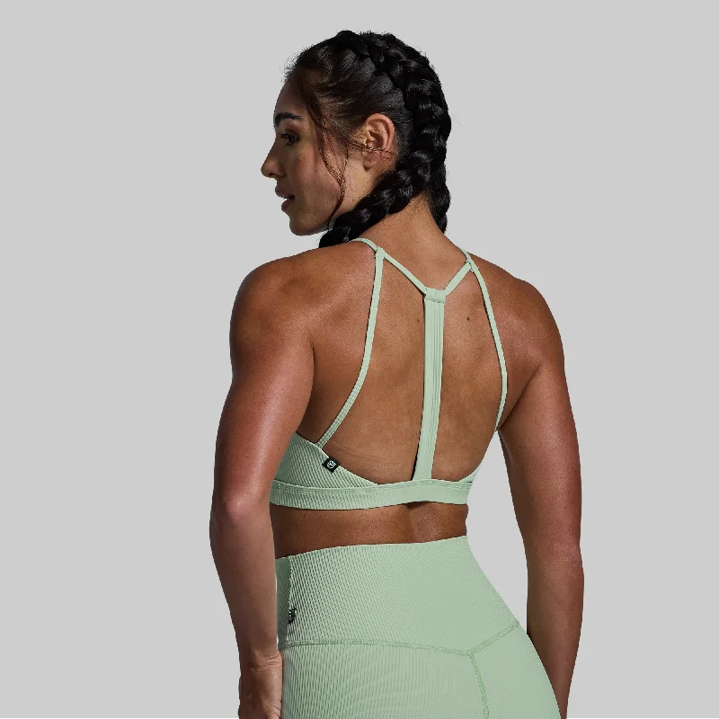 Break the Limits Sports Bra (Cameo Green)