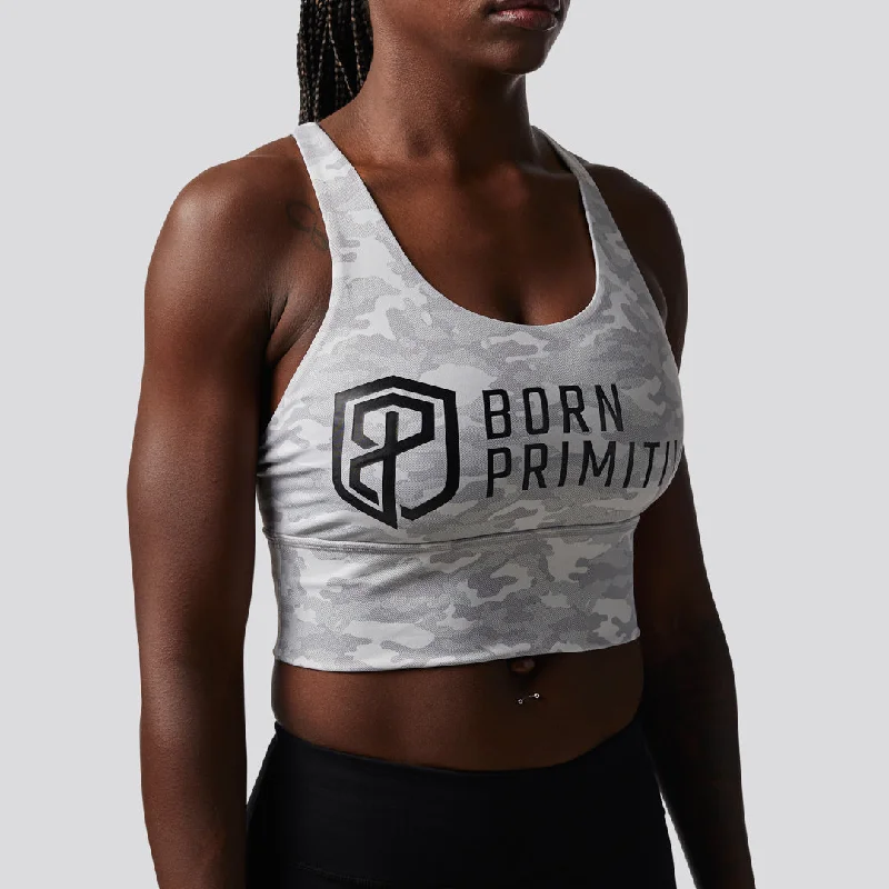 Crossfire Sports Bra (Brand Strength-Avalanche)