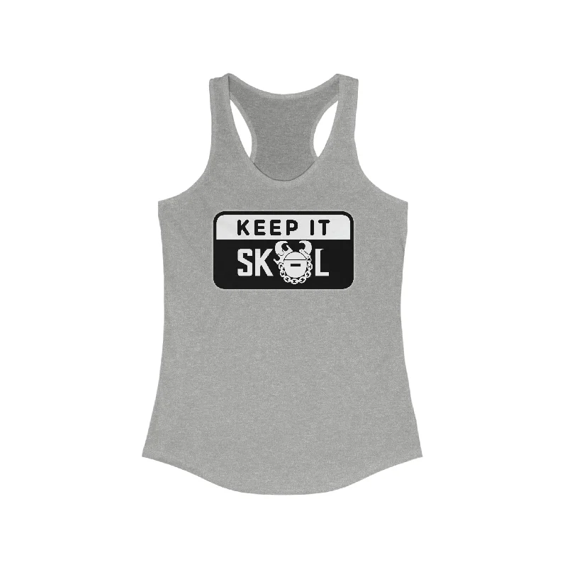 Ladies Ideal Racerback Tank - Keep it Simple (Framed)