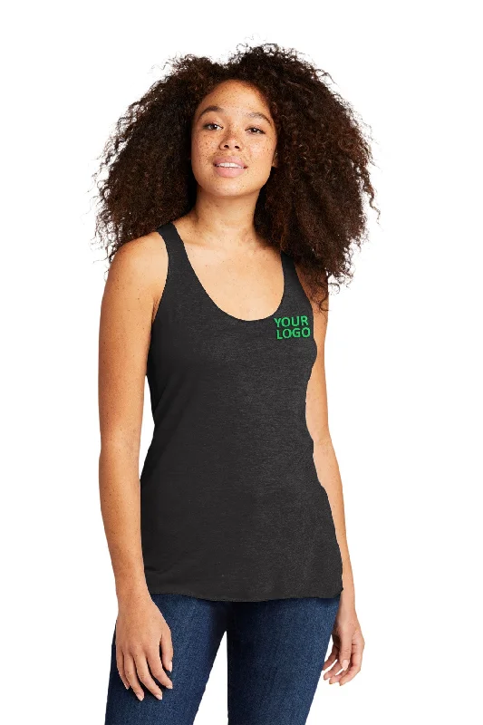 Next Level Women's Racerback Custom Tanks, Vintage Black