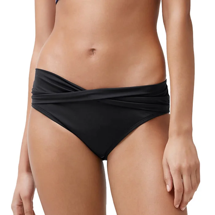 Tommy Bahama Pearl Solids High Waist Twist Bottom - Black*