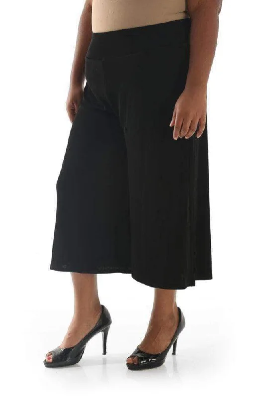 Vikki Vi Classic Black Gaucho Pant