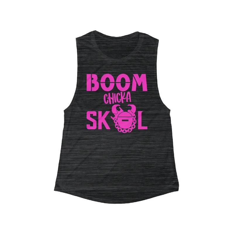 Women's Flowy Scoop Muscle Tank - BOOM chicka